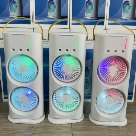 مراوح التبريد المبردة بالرذاذ الثلاثي الفتحات في الهواء الصامد من طراز USB في الهواء الصامد مراوح التبريد المبردة بالرذاذ الثلاثي الفتحات في الهواء الصامد من طراز USB في الهواء الصامد